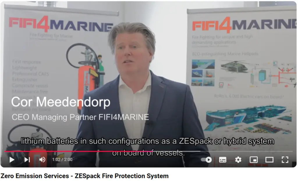 FIFI4MARINE en Zero Emission Services ondersteunen het elektrificeren van de binnenvaart met ZESPack project