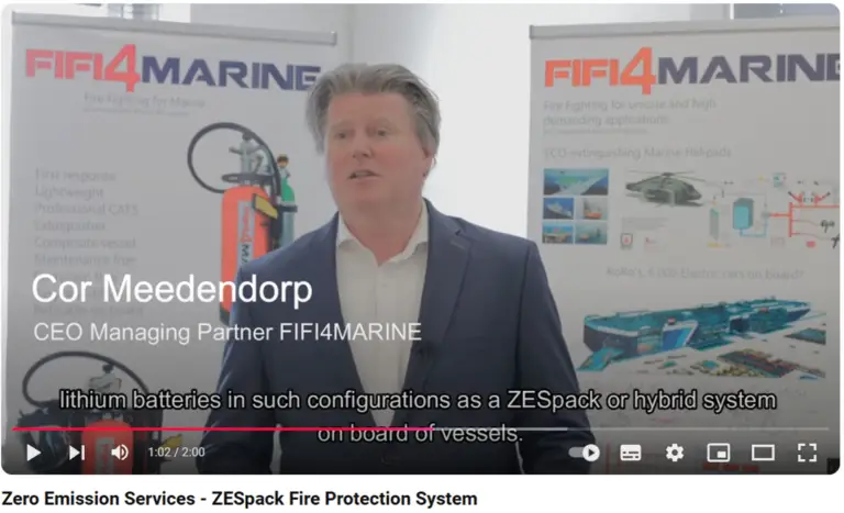 FIFI4MARINE en Zero Emission Services ondersteunen het elektrificeren van de binnenvaart met ZESPack project